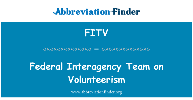 FITV: Tim Interagency Federali fuq Volunteerism