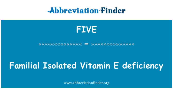 FIVE: Liens en E Vitamin izole