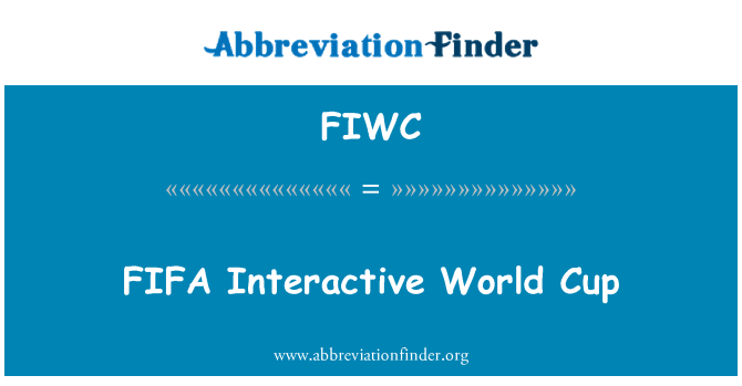 FIWC: FIFA Interactive World Cup