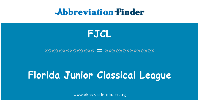 FJCL: Liga clásica menor de Florida