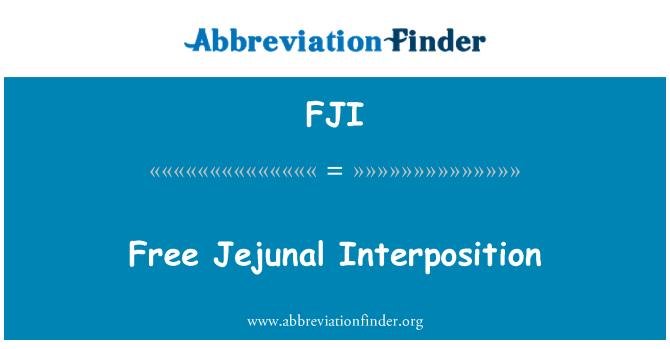 FJI: Interposición yeyunal gratis