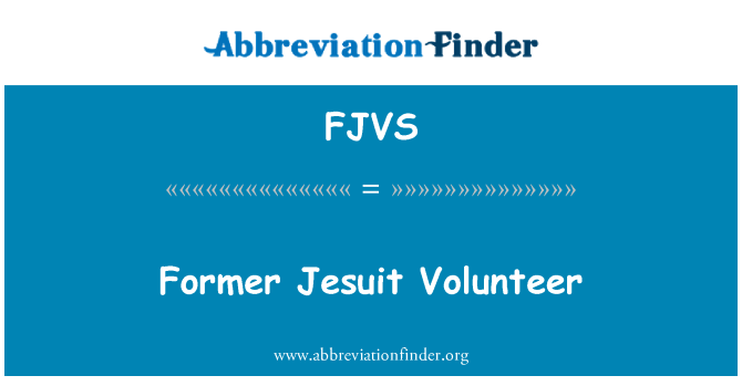 FJVS: Jezuit ansyen volontè