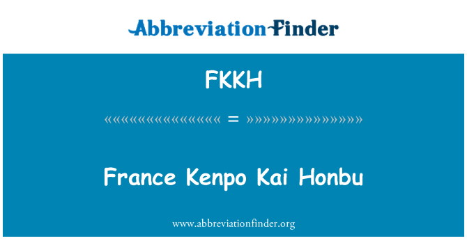 FKKH: Francúzsko Kenpo Kai Honbu