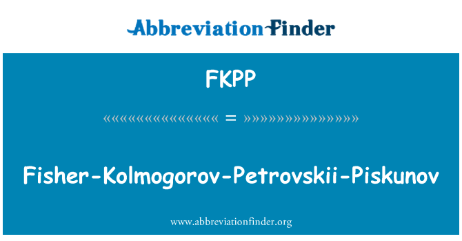 FKPP: Fisher Kolmogorovův Petrovskii-Piskunov