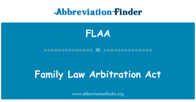 FLAA: Att ta ' l-arbitraġġ liġi tal-familja