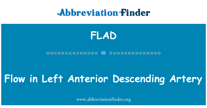 FLAD: El flujo en la arteria descendente Anterior izquierda
