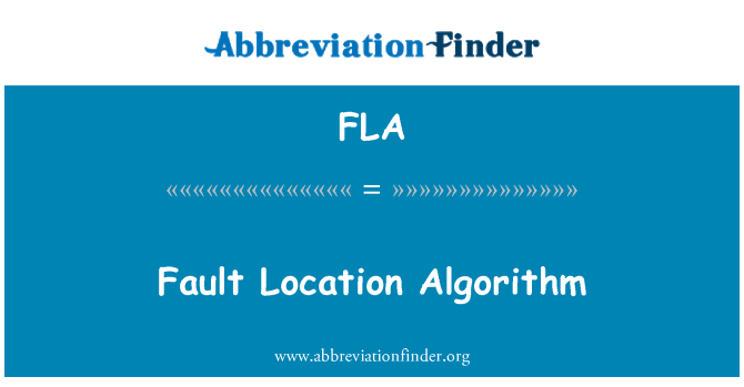 FLA: Schuld locatie algoritme