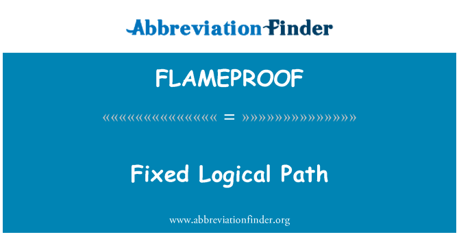 FLAMEPROOF: Σταθερό λογική πορεία