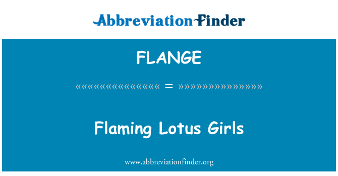 FLANGE: Gadis-gadis Lotus apinya