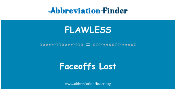 FLAWLESS: Faceoffs izgubil