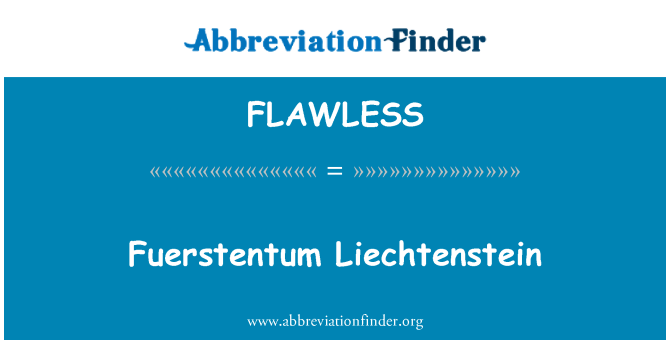 FLAWLESS: Fuerstentum 列支敦士登