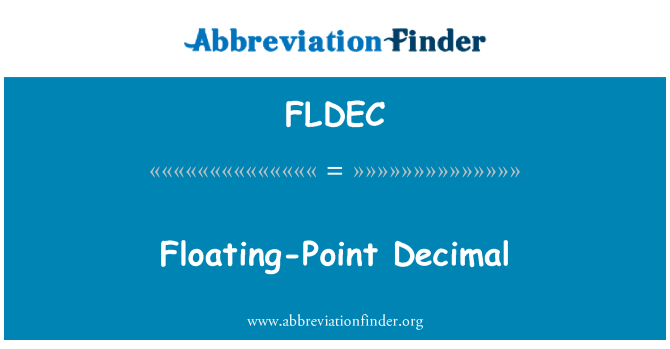 FLDEC: Degol floating-Point