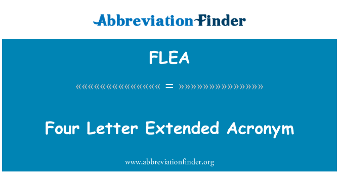 FLEA: Erbgħa ittra akronimu estiż