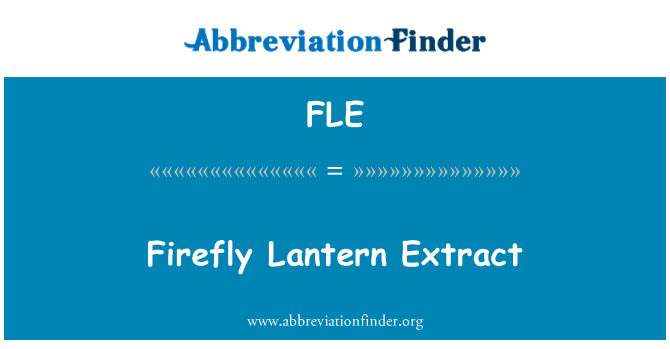 FLE: Firefly Lucerna extrakt