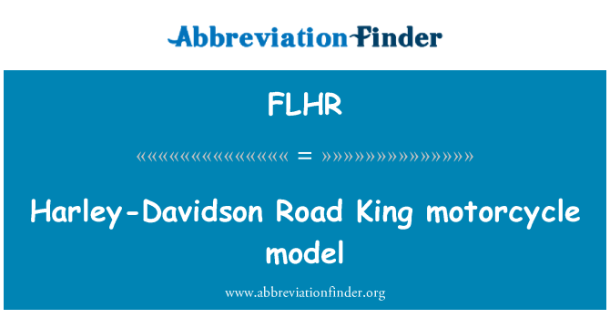FLHR: Model motosikal Harley-Davidson Road King