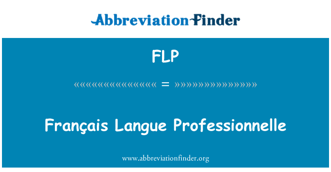 FLP: Professionnelle گرینویچ Langue