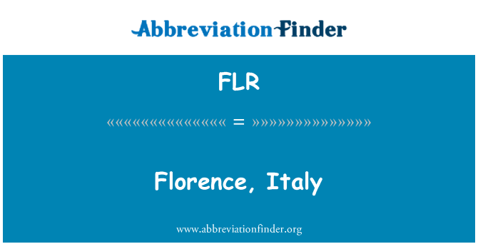 FLR: Florence, Italy