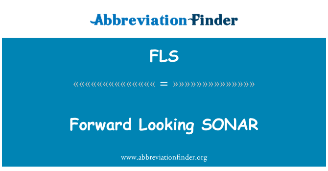 FLS: Fremover ser SONAR