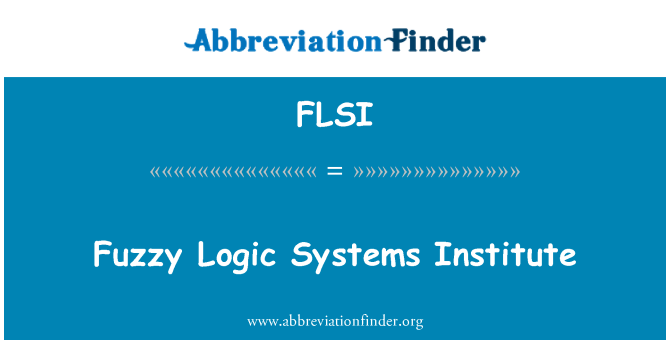 FLSI: Fuzzy Logic sistemi inštituta
