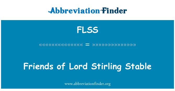 FLSS: Přátelé lorda Stirling stabilní