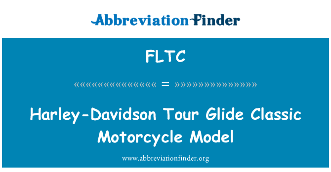 FLTC: ' Harley Davidson Tour jirrollja motoċikletta klassika mudell