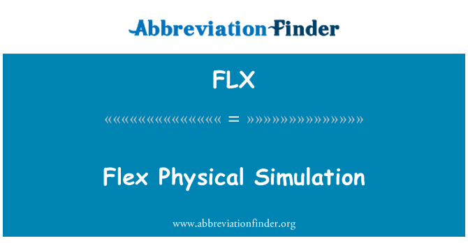 FLX: Flex の物理シミュレーション