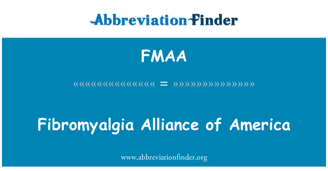 FMAA: Perikatan fibromyalgia Syarikat