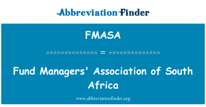 FMASA: 南アフリカ共和国のマネージャーを連合します。