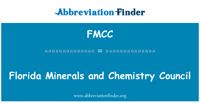 FMCC: Florida Minerals and Chemistry Council