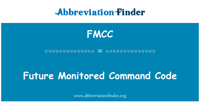 FMCC: رمز الأمر رصد المستقبل