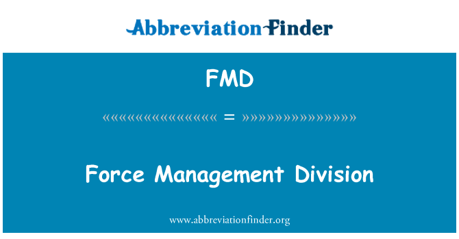 FMD: Force Management Division