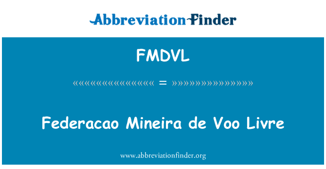 FMDVL: Federacao Mineira 데 Voo Livre