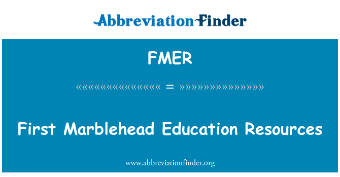 FMER: Risorse di formazione prime Marblehead