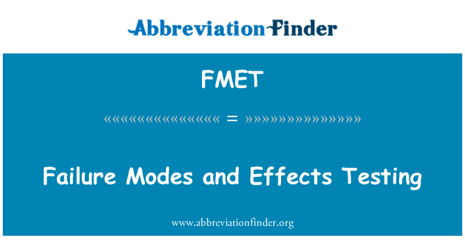 FMET: Felmoder och effekter provning