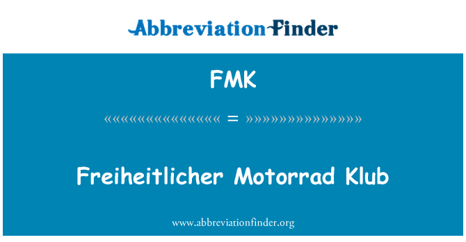 FMK: Freiheitlicher Motorrad Klub