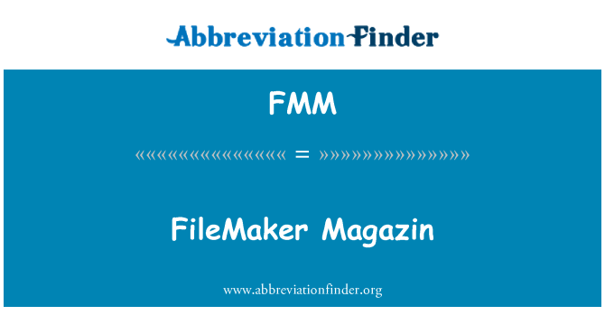 FMM: FileMaker Magazin