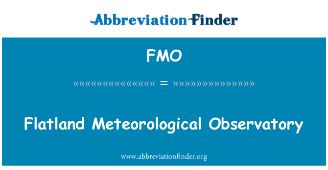 FMO: Observatório meteorológico Planolândia