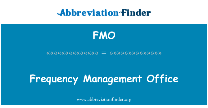FMO: Офис управления частотой