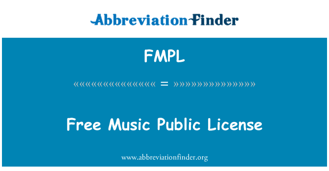 FMPL: الرخصة العامة خالية من الموسيقى