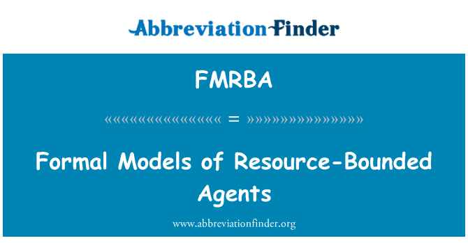 FMRBA: Modelos formais de agentes de recurso-limitada
