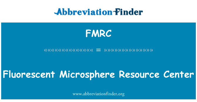FMRC: Iċ-ċentru ta ' riżorsi tal-Microsphere tal-fluworexxenti