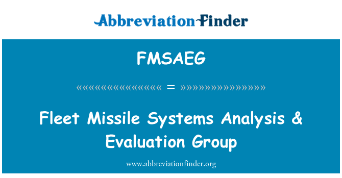 FMSAEG: Analiz sistèm misil flotte & evalyasyon gwoup