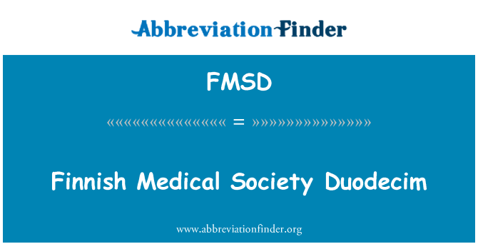 FMSD: Sosyete medikal Fenlandè Duodecim