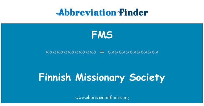 FMS: Finnish Missionary Society