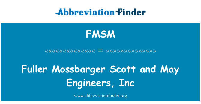 FMSM: Pale Mossbarger Scott Et ka enjenyè, Inc