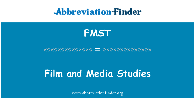 FMST: Cine y estudios de medios
