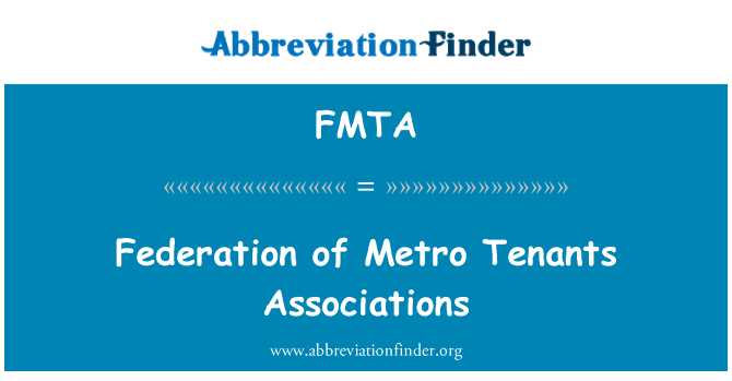FMTA: 地鐵租戶協會聯合會