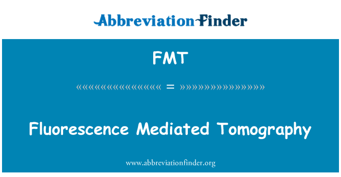 FMT: Fluorescence cyfryngu Positron