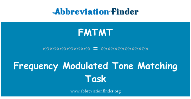 FMTMT: Frequenza modulata tono attività di corrispondenza