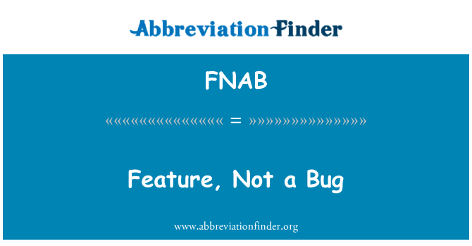 FNAB: Funkce, ne chyba
